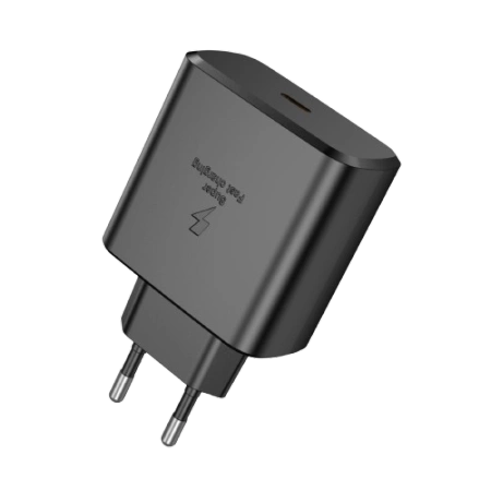 MOONX ładowarka sieciowa MC08 PD 45W 1xUSB-C + kabel USB-C - USB-C Czarny