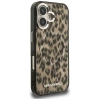Etui Karl Lagerfeld IML Leopard Pattern MagSafe do iPhone 16 - brązowe