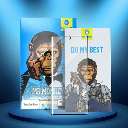 Szkło Hartowane 5D Mr. Monkey Glass - do Samsung Galaxy S22 / S23 czarny (Strong Lite)