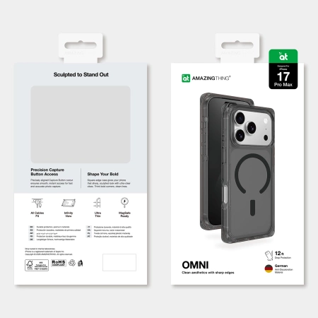 AmazingThing Omni Case for iPhone 17 Pro Max Compatible with MagSafe - Black