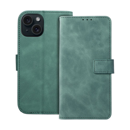 Kabura TENDER Book do IPHONE 15 zielony