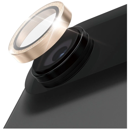 PanzerGlass Hoops Glitter Tempered Glass Lens Screen Protector for iPhone Air - Gold