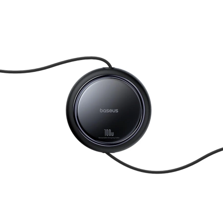 Baseus Bright Mirror Series USB-C Retractable Cable - 2 x USB-C 100W 1m - Black