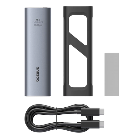 Baseus FlyJoy M.2 NVMe 10 Gb/s SSD drive bay - gray