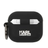Karl Lagerfeld Silikon Karl Head 3D Hülle für AirPods 3 - Schwarz
