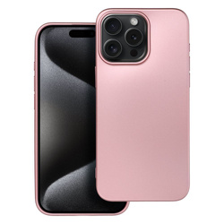 Futerał METALLIC do IPHONE 15 PRO MAX różowy