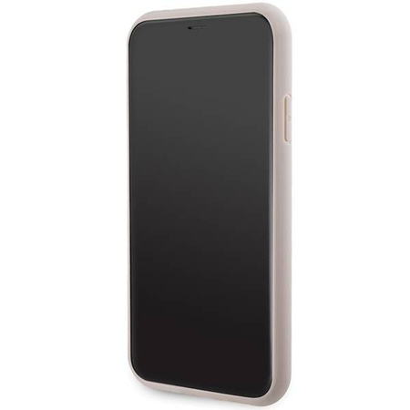 Oryginalne Etui GUESS Hardcase GUHMN61G4GFRP do iPhone 11 (Kompatybilny z Magsafe / 4G Ring classic logo / różowy)