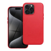 Leather Mag Cover kompatybilne z MagSafe do IPHONE 15 PRO MAX czerwony