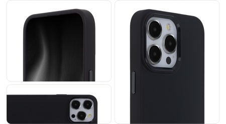 Nakładka Satin Elegant do iPhone 15 Pro 6,1" czarna