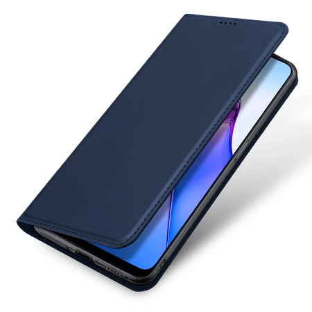 Dux Ducis Skin Pro case for Oppo Reno 8 flip cover card wallet stand blue