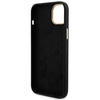 Original Handyhülle APPLE IPHONE 15 PLUS Guess Hardcase Silicone Logo Strass 4G (GUHCP15M4DGPK) schwarz