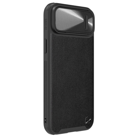 NILLKIN CAMSHIELD LEATHER S SAMSUNG S23 ULTRA, BLACK / CZARNY