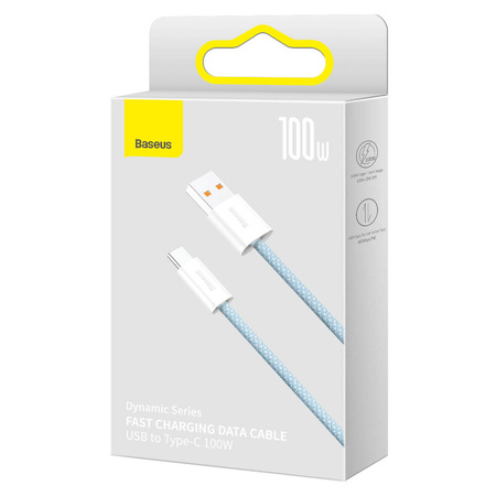 Baseus Dynamic Series USB-Kabel - USB Typ C 100W 2m blau (CALD000703)
