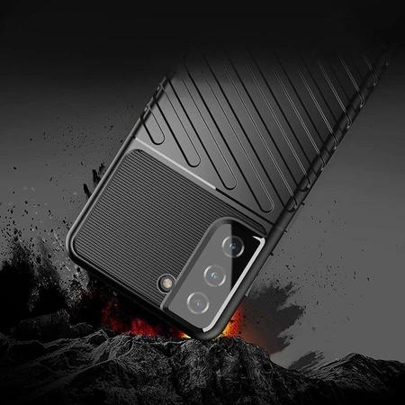 Thunder Case Hülle für Samsung Galaxy S23+ Silikon Armor Case schwarz