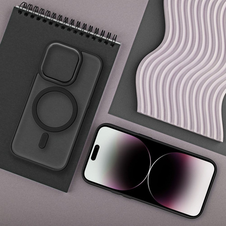Futerał Matte Mag Cover kompatybilny z MagSafe do IPHONE 11 PRO MAX czarny