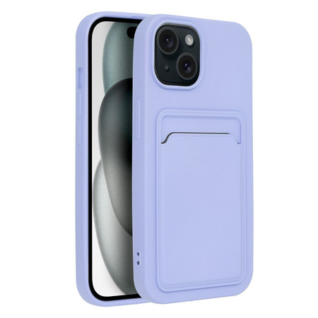 Futerał CARD CASE do IPHONE 15 fioletowy