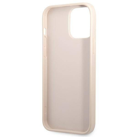 Etui IPHONE 13 PRO Guess Hardcase 4G Triangle Logo Cardslot (GUHCP13LP4TPP) różowe