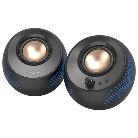 Creative Głośniki do komputera 2.0       Pebble X czarny/black USB-C z podświetleniem RGB