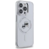 Etui Karl Lagerfeld IML Metal Karl & Choupette Head MagSafe na iPhone 14 Pro - białe