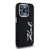 Original Case IPHONE 15 PRO MAX Karl Lagerfeld Silicone Metal Script Logo black