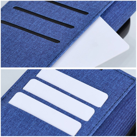 Kabura GOMMA Book do XIAOMI Redmi Note 14 4G (GLOBAL - 164,84mm x 78,15mm x 8,16mm) niebieski