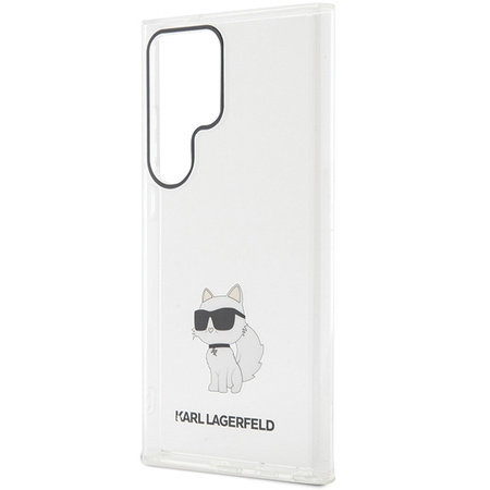 Oryginalne Etui KARL LAGERFELD hardcase IML Choupette KLHCS24LHNCHTCT do Samsung Galaxy S24 Ultra przezroczysty