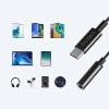 Choetech AUX003 USB-C/DC 3,5 mm Audio-Adapter – Schwarz