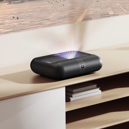 Yaber K300s Multimedia-Laser-RGB-FullHD-1080p-Projektor mit JBL-Lautsprechern – Schwarz