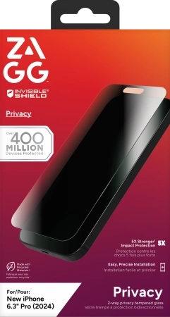 Szkło prywatyzujące ZAGG InvisibleShield Glass Elite Privacy do iPhone 16 Pro