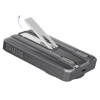 Dudao K29 10000 mAh PD 20 W MagSafe Powerbank mit Metallgehäuse, Ständer und integrierten USB-C/ Lightning Kabeln - Silber