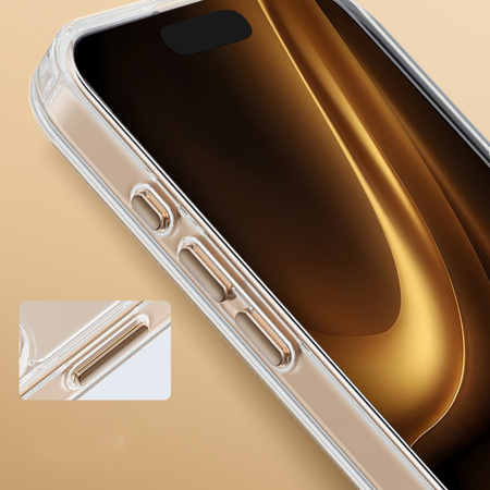Nakładka Clear Thin Mag do iPhone 15 Pro 6,1" złota