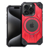 Futerał Armor Mag Cover kompatybilny z MagSafe do IPHONE 15 PRO czerwony