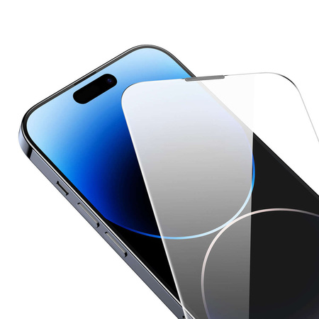 Baseus Full Screen Tempered Glass for iPhone 14 Pro Max with Speaker Cover 0.3mm + Mounting Frame