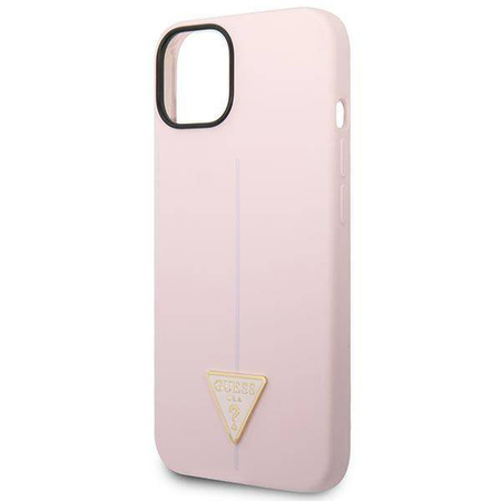 Schutzhülle IPHONE 14 PLUS Guess Hardcase Silicone Triangle violett