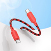 Kabel USB C do USB C Hoco 3A 60W 1 m X116 gradient czerwony