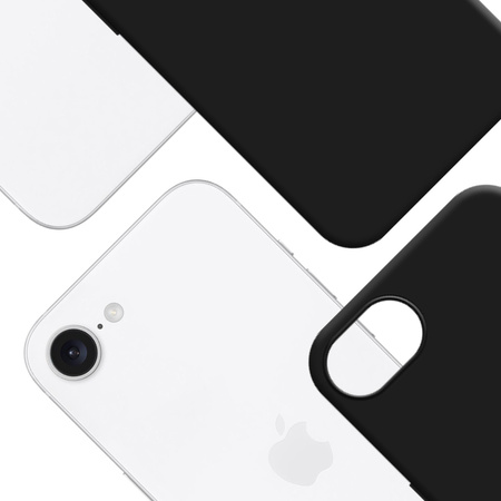 Apple iPhone 16E - 3mk Hardy MagSilicone Black