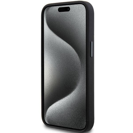 Etui Karl Lagerfeld Silicone Choupette Metal Pin na iPhone 15 Plus / 14 Plus - czarne