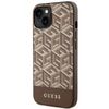 Guess GUHMP14MHGCFSEW iPhone 14 Plus 6,7&quot; braun/braune Hartschale GCube Stripes MagSafe