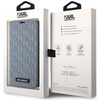 Karl Lagerfeld KLBKP14XSAKLHPG iPhone 14 Pro Max 6.7&quot; bookcase silver/silver Saffiano Monogram