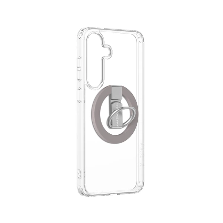 AmazingThing Minimal Mag Case with Magnetic Ring and Magnetic Ring for Samsung Galaxy S25+ - Transparent