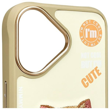 Nimmy etui iPhone 16 6.1" khaki           Cool&Cute 2.0 Cat