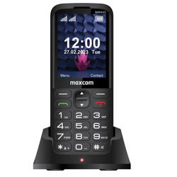 MAXCOM telefon dla seniora MM445 czarny
