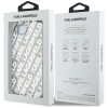 Karl Lagerfeld IML Repeat Logo case for iPhone 16e - silver
