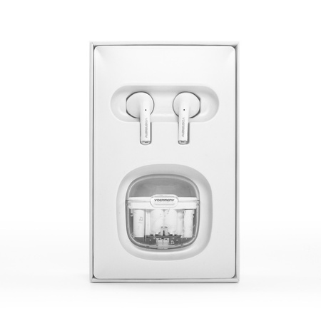 SŁUCHAWKI BLUETOOTH DENMEN EARBUDS BIAŁE DL29 TWS