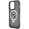 Etui Karl Lagerfeld Ring Stand Karl&Choupettte MagSafe do iPhone 13 Pro - czarne