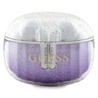 Guess Glitter Gradient TWS Bluetooth-Kopfhörer mit Dockingstation – Lila
