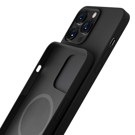 Etui 3mk Hardy Silicone MagCase na iPhone 15 Pro - grafitowe