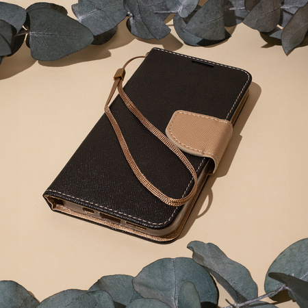 Etui Smart Fancy do iPhone 16 Pro Max 6,9&quot; czarno-złote