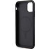 Original Handyhülle IPHONE 11 / XR Guess Hardcase Saffiano MagSafe (GUHMN61PSAHMCK) schwarz