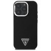 Oryginalne Etui IPHONE 16 PRO MAX Guess Hardcase Grained Triangle MagSafe (GUHMP16XPGTSPSK) czarne